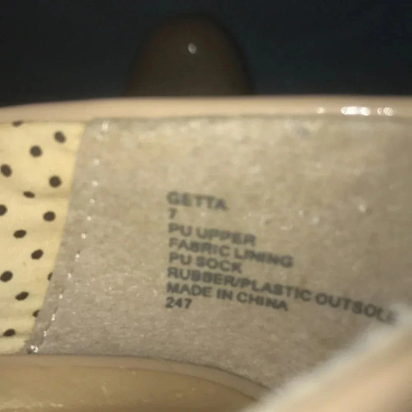 MADDEN GIRL “Getta” Nude vegan patten leather square closed toed heels SZ 7 - Picture 8 of 11